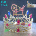 Nouveauté de haute qualité en cristal clair Tiara vente en gros princesse tiara princesse couronnes pour les enfants